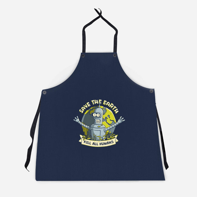 Bender Earth-unisex kitchen apron-ducfrench