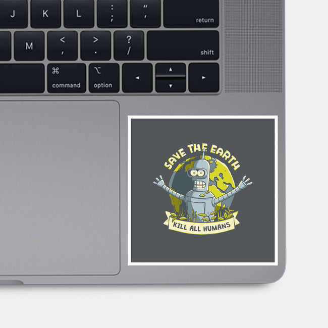 Bender Earth-none glossy sticker-ducfrench