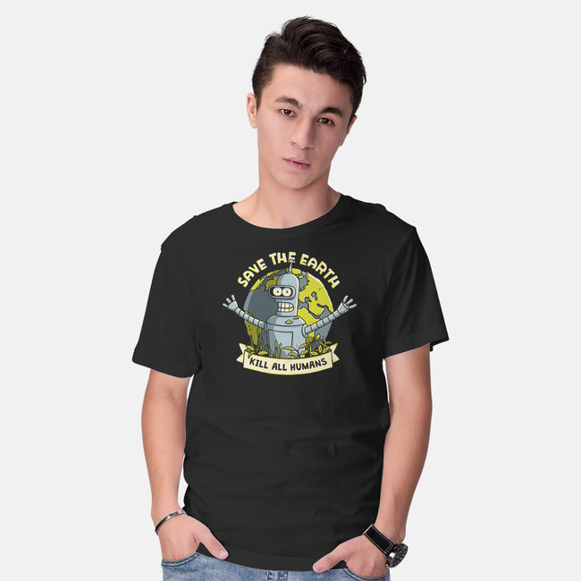 Bender Earth-mens basic tee-ducfrench