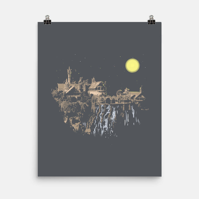 Elven Valley-none matte poster-fanfabio
