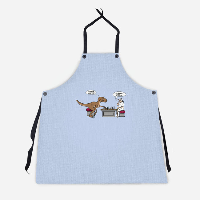 Checkmate-unisex kitchen apron-kimgromoll