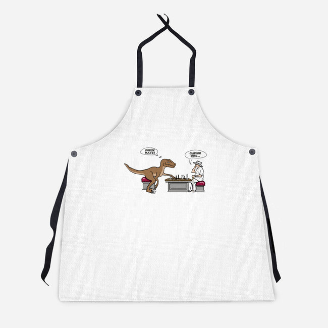 Checkmate-unisex kitchen apron-kimgromoll