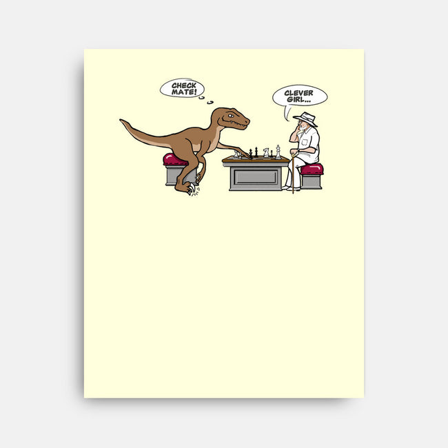 Checkmate-none stretched canvas-kimgromoll