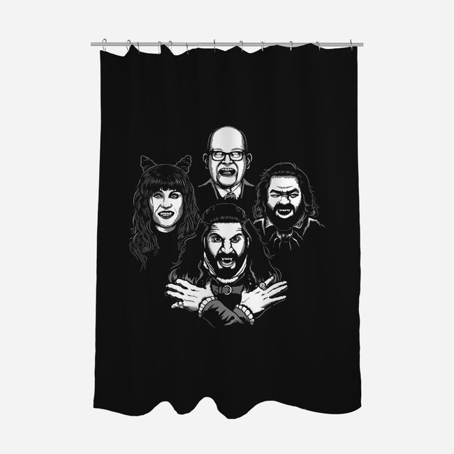 Bohemian Shadows-none polyester shower curtain-DCLawrence