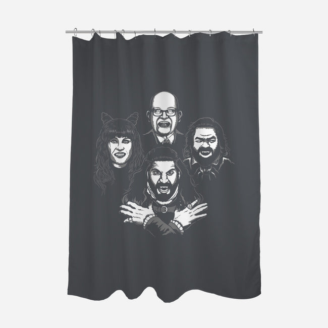 Bohemian Shadows-none polyester shower curtain-DCLawrence