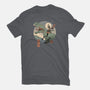 Jurassic Samurai-womens fitted tee-vp021