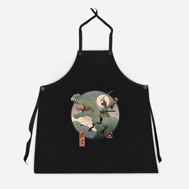Jurassic Samurai-unisex kitchen apron-vp021