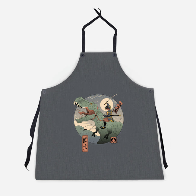 Jurassic Samurai-unisex kitchen apron-vp021