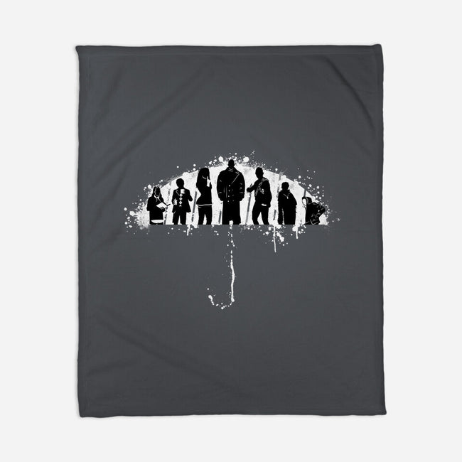 Under My Umbrella-none fleece blanket-rocketman_art