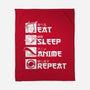 Rinse and Repeat-none fleece blanket-CoD Designs