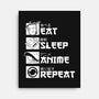 Rinse and Repeat-none stretched canvas-CoD Designs