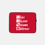 Rinse and Repeat-none zippered laptop sleeve-CoD Designs