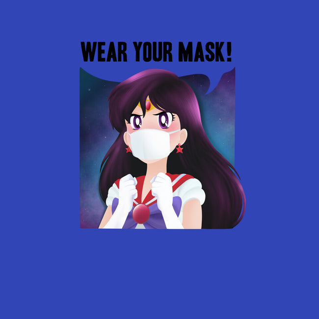 Wear Your Mask-none removable cover w insert throw pillow-kosmicsatellite