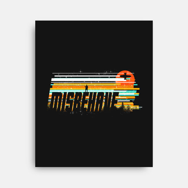 Misbehave-none stretched canvas-kharmazero