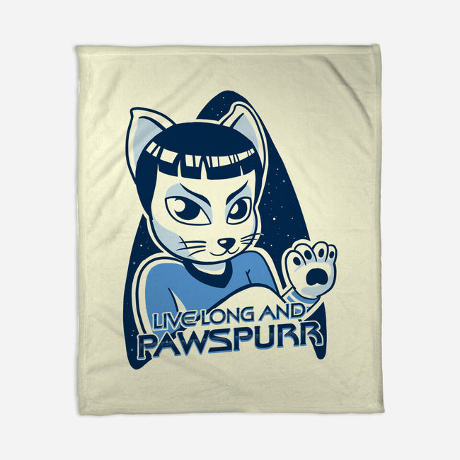 Live Long and Pawspurr-none fleece blanket-estudiofitas