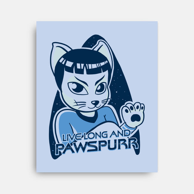 Live Long and Pawspurr-none stretched canvas-estudiofitas