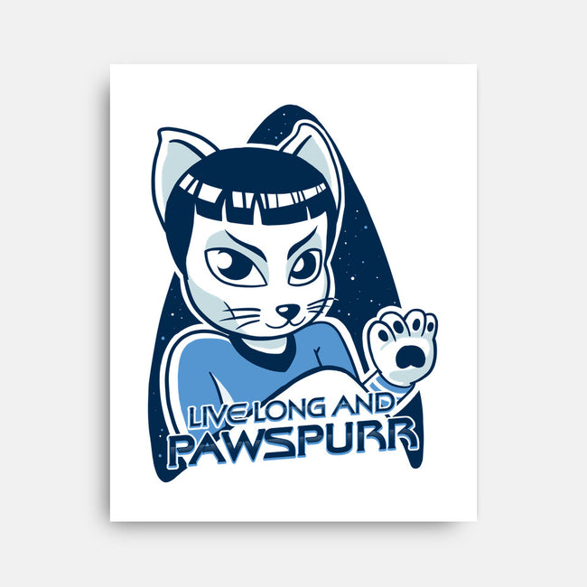 Live Long and Pawspurr-none stretched canvas-estudiofitas