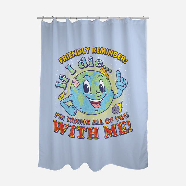Friendly Reminder-none polyester shower curtain-Firebrander