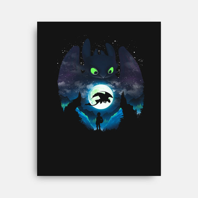 Adorable Dragon-none stretched canvas-dandingeroz