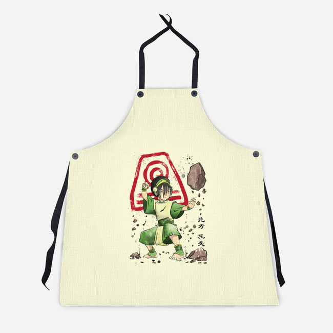 The Power of the Earth Kingdom-unisex kitchen apron-DrMonekers