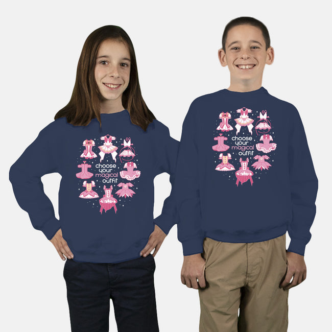 Choose Your Magical Outfit-youth crew neck sweatshirt-Domii