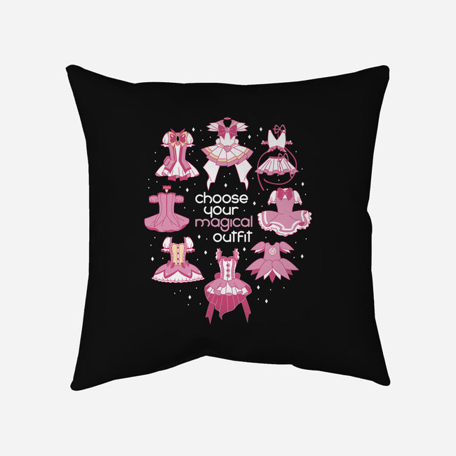 Choose Your Magical Outfit-none removable cover w insert throw pillow-Domii