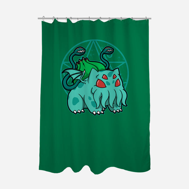 Bulbathulhu-none polyester shower curtain-pigboom