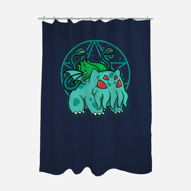 Bulbathulhu-none polyester shower curtain-pigboom