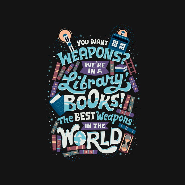 Books are the Best Weapons-none stretched canvas-risarodil
