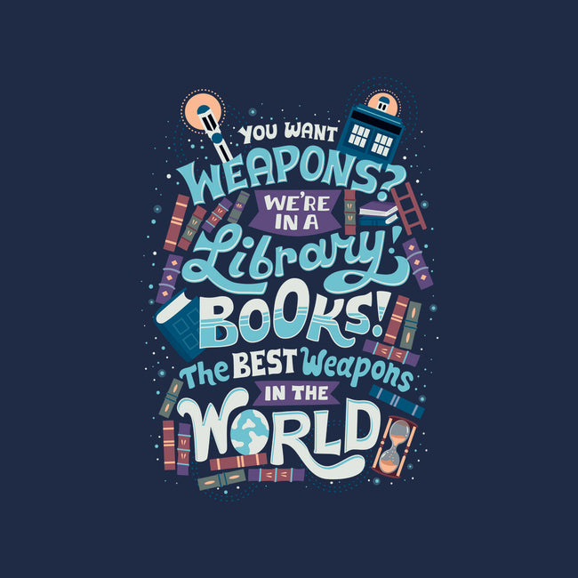 Books are the Best Weapons-none glossy sticker-risarodil
