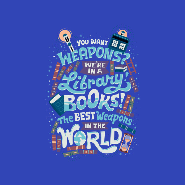 Books are the Best Weapons-none drawstring bag-risarodil