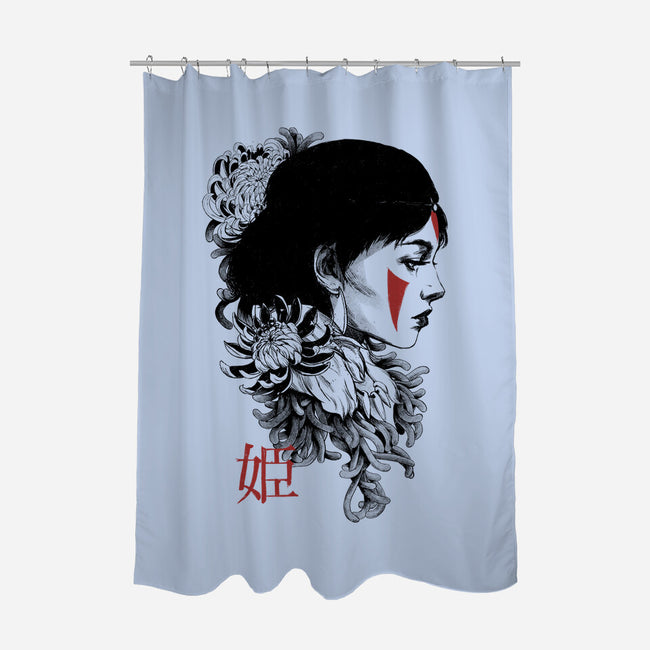 Princess-none polyester shower curtain-Hafaell