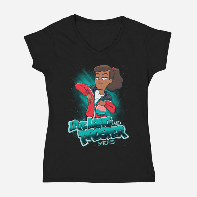 New Salute-womens v-neck tee-teesgeex