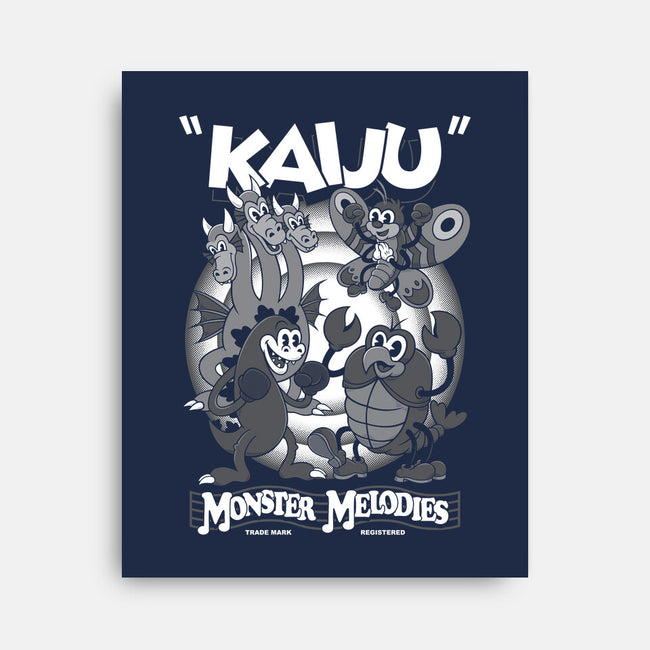 Monster Melodies-none stretched canvas-Nemons