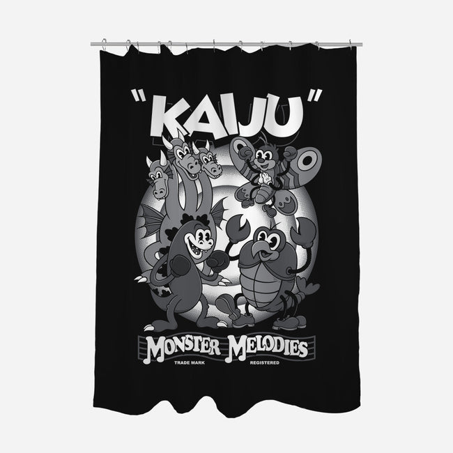 Monster Melodies-none polyester shower curtain-Nemons