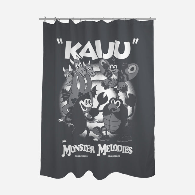 Monster Melodies-none polyester shower curtain-Nemons