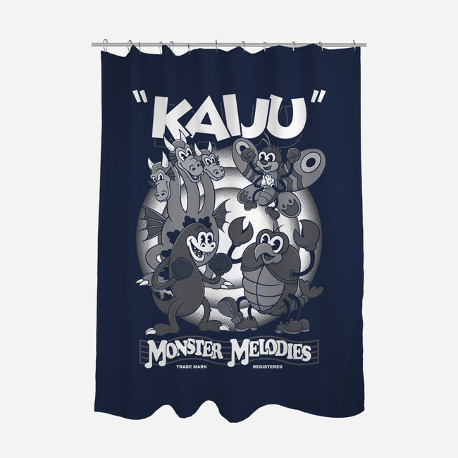 Monster Melodies-none polyester shower curtain-Nemons