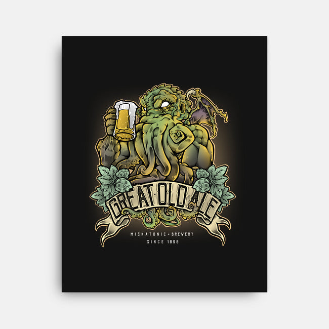 Miskatonic Brewery-none stretched canvas-Fearcheck