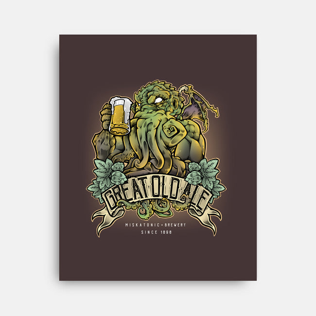 Miskatonic Brewery-none stretched canvas-Fearcheck