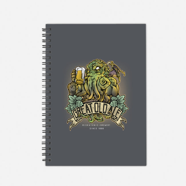 Miskatonic Brewery-none dot grid notebook-Fearcheck