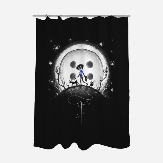 Behind The Door-none polyester shower curtain-ManuelDA