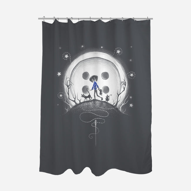 Behind The Door-none polyester shower curtain-ManuelDA