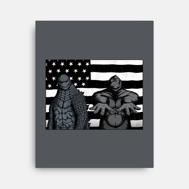Monsteria-none stretched canvas-pigboom