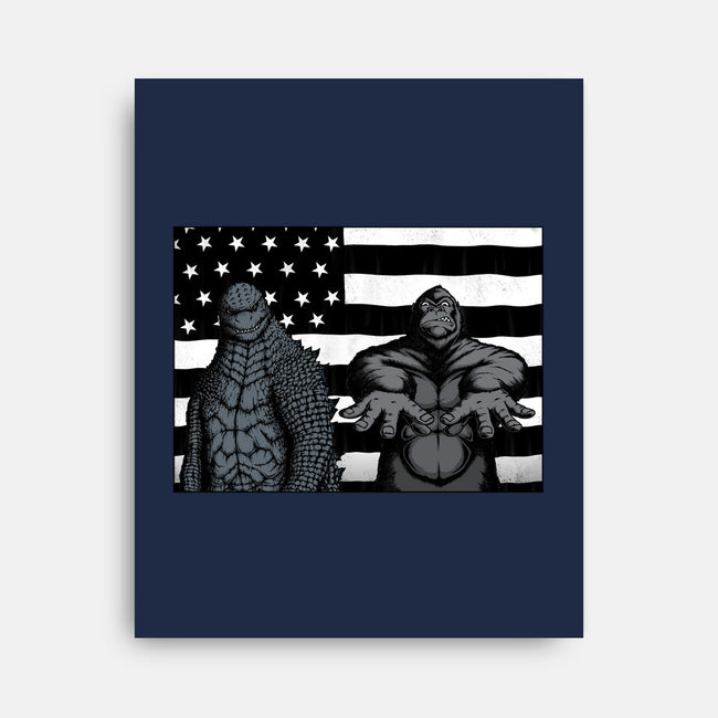 Monsteria-none stretched canvas-pigboom