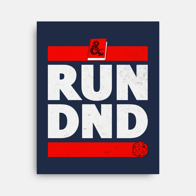 Run DND-none stretched canvas-shirox
