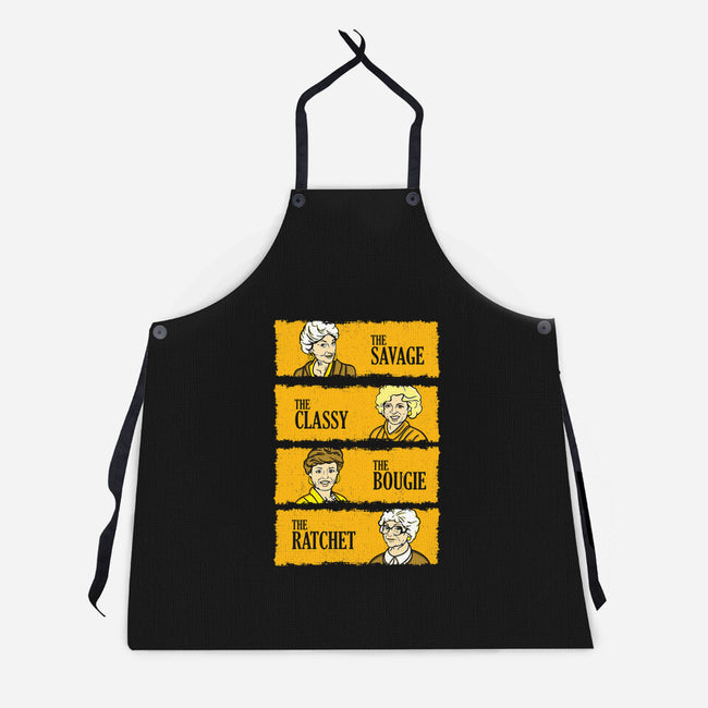 Golden Savages-unisex kitchen apron-dalethesk8er