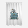 A Dark And Stormy Knight-none polyester shower curtain-kg07