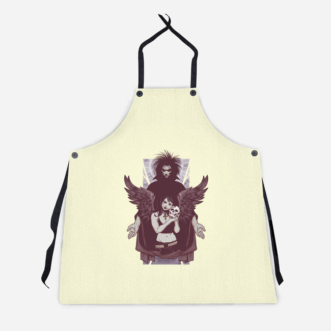 Death and Sandman-unisex kitchen apron-lucassilva