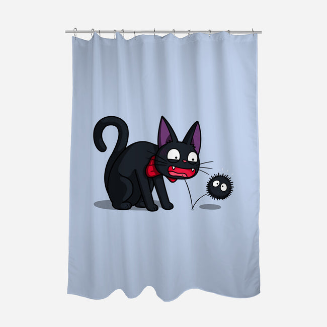 Sootball-none polyester shower curtain-Raffiti