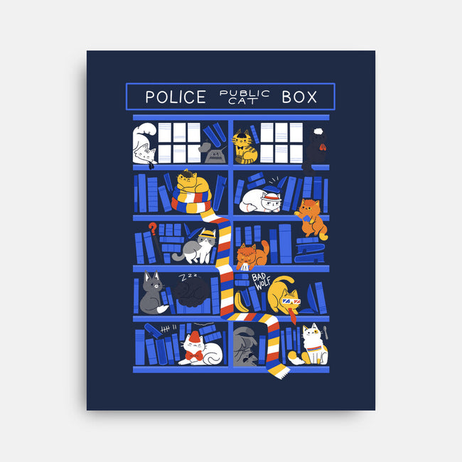 Library Box Who-none stretched canvas-TaylorRoss1